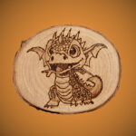lächelnder Mini-Drache – ø ca. 9 cm