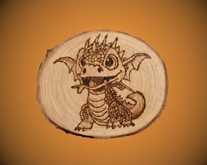 lächelnder Mini-Drache – ø ca. 9 cm