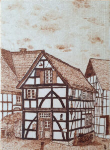 Blaudruckhaus in Schwalenberg – ca. 15×20 cm