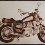 Motorrad Honda CX500c – ca. 16×20 cm