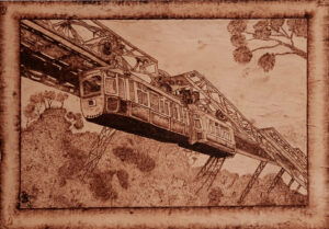 Schwebebahn Kaiserwagen Wuppertal – ca. 22×30 cm