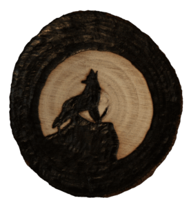 Wolf Schattenriss – ø ca. 6 cm