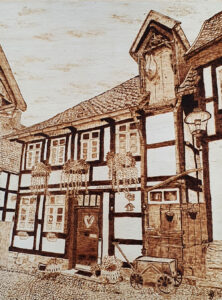 Fachwerkhaus in Blomberg 2 – ca. 20×30 cm